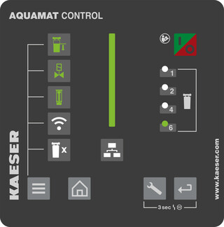 AQUAMAT CONTROL es el controlador del separador de agua-aceite.
