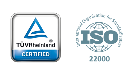 Certificado TÜV Renania e ISO 22000