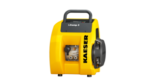 La versión portátil del compresor de pistón i.Comp 3 de Kaeser Kompressoren.